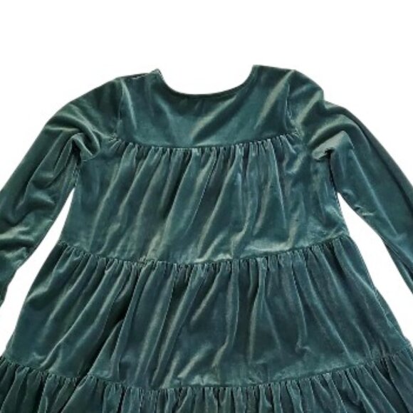 Ralph Lauren Emerald Green Velvet Dress Size 12-14 - Picture 5 of 5